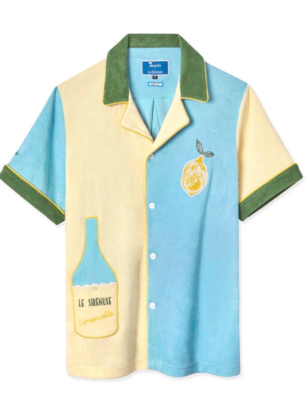Tombolo Le Sirene Blue & Cream shirt small